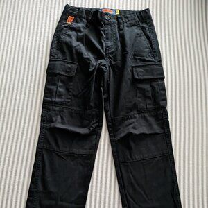 Empyre Kids Loose/Relax Fit Black Cargo Skate Pants, Size 24,